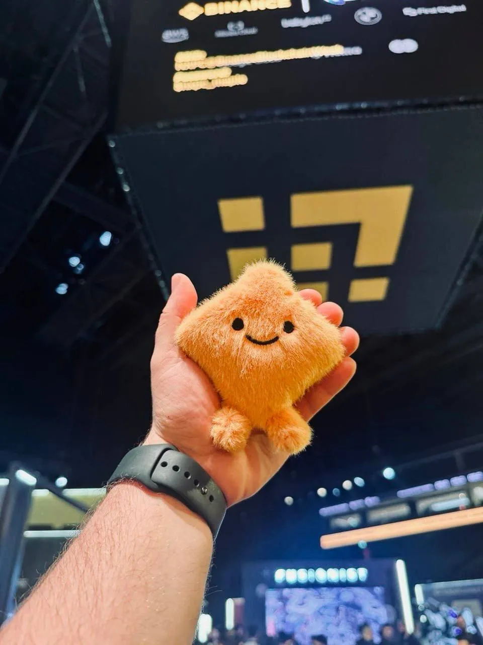 Bibi plushie at main stage